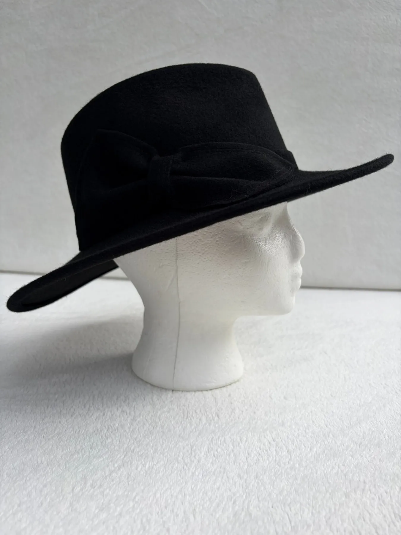 A black felt dome hat from Hats by Cherish, number 150