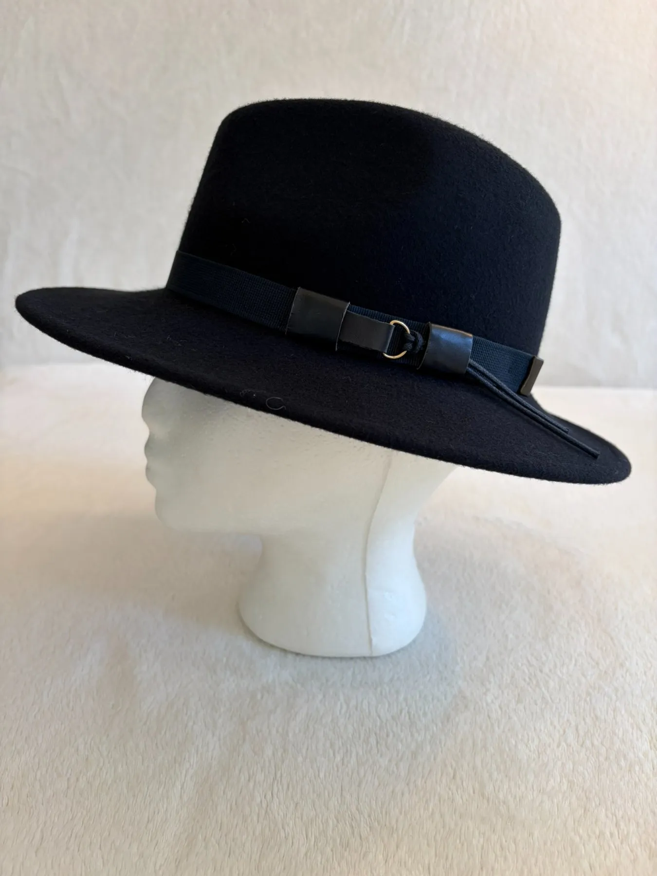 A navy felt cowboy hat for kids from Hats by Cherish, number 182 (sold)