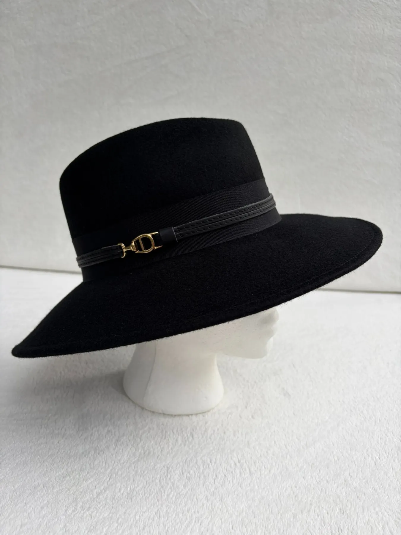A black felt cowboy hat from Hats by Cherish, number 478 (sold)