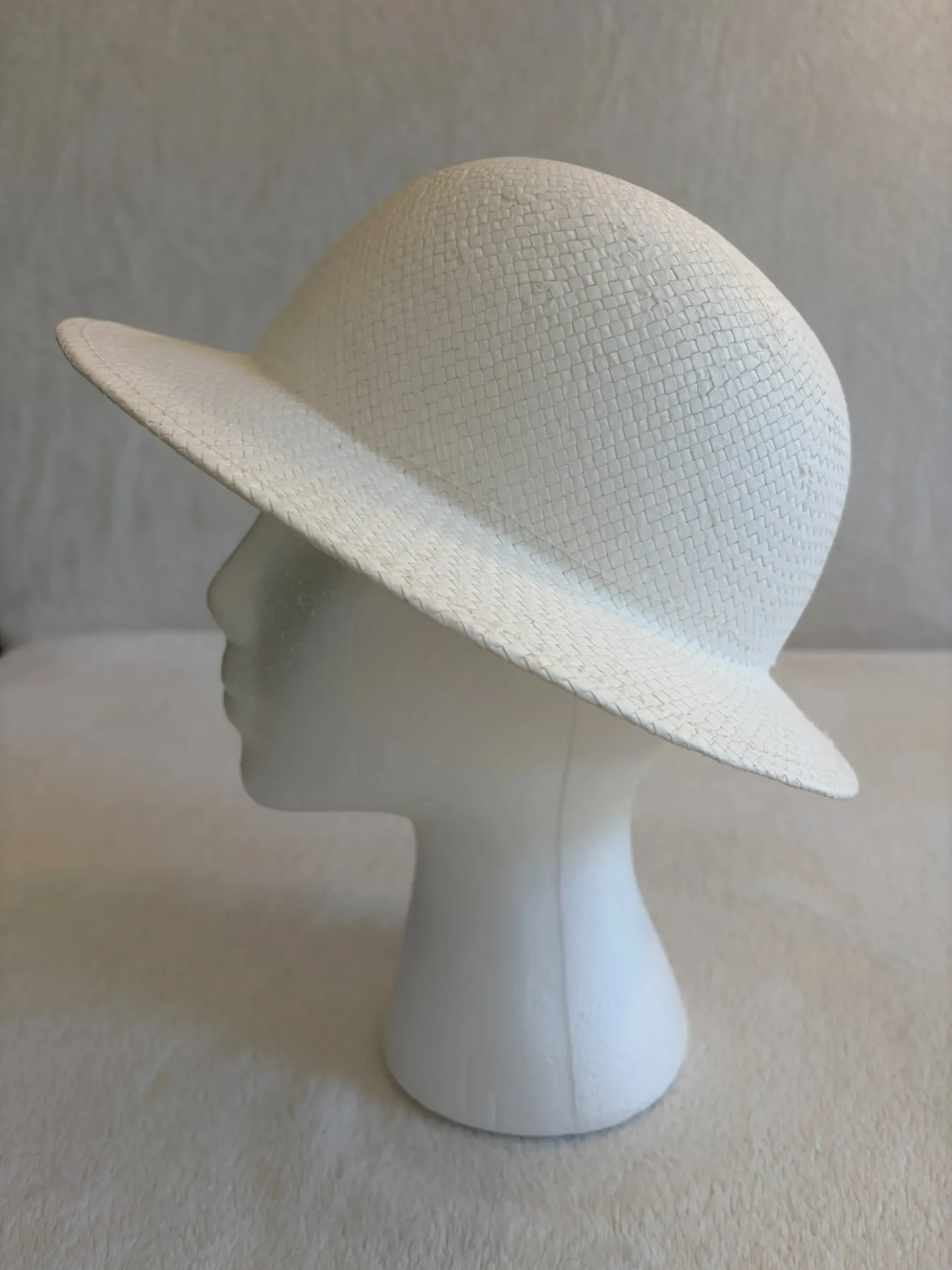 A white straw cloche hat for kids from Hats by Cherish, number 555