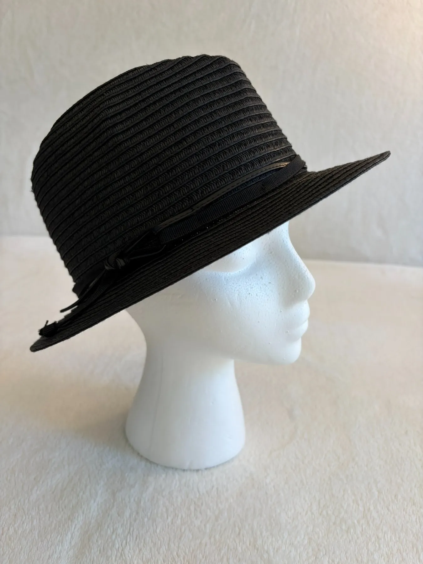 A black straw cowboy hat for kids from Hats by Cherish, number 741